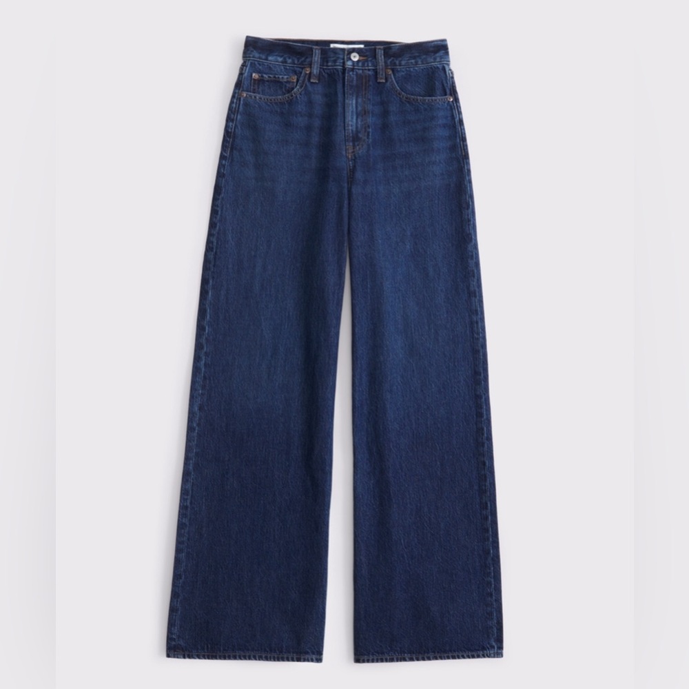 Abercrombie High Rise Wide Leg Jean
